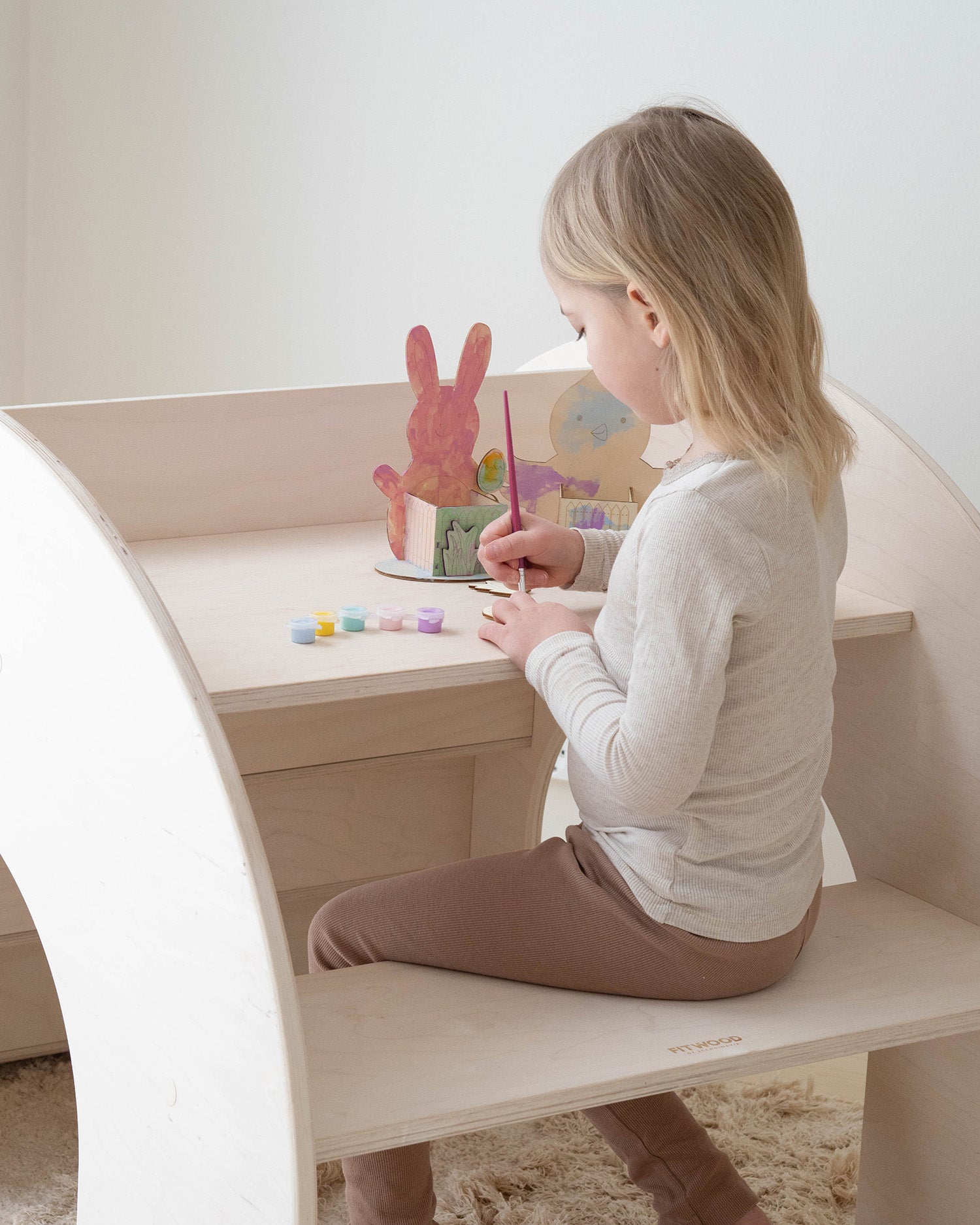 KUMPU Montessori kirjahylly | valkoinen