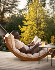 LAAKSO lettino outdoor | marrone