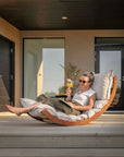LAAKSO lettino outdoor | marrone