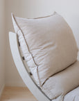 Lettino a dondolo LAAKSO, cuscino OHRA e cunei | set beige