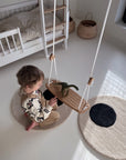 CLASSIC columpio | roble - cuerda beige