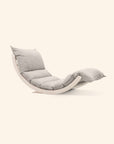 Chaise longue à bascule LAAKSO, coussin OHRA et cales | ensemble de bouleau