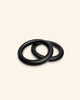 Anneaux de gymnastique ULPU MINI | sangles noires - blanches
