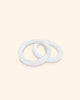 Anneaux de gymnastique ULPU MINI | blanc - sangles blanches